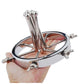 Stainless steel Metal Anal Plug hollow Spreader Vaginal Dilator Clamp Speculum Mirror Adjustable Size  BDSM restraint Sex Toy