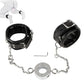 Stainless steel heavy ball stretcher penis lock cock ring delay leather bondage handcuff with chain set metal slave couple game