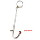 Stainless steel metal BDSM bondage collar anal hook butt plug slave lock restraint SM erotic Sex toy for couple game