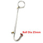 Stainless steel metal BDSM bondage collar anal hook butt plug slave lock restraint SM erotic Sex toy for couple game