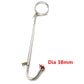 Stainless steel metal BDSM bondage collar anal hook butt plug slave lock restraint SM erotic Sex toy for couple game