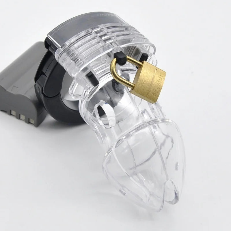 Steel Male Chastity Device with Padlock 5 Size Ring Short Penis Cock Cage Penis Sleeve Adult Game Scrotum Bound Ball Stretcher