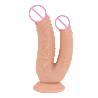 Strap on Double Dildos Female Masturbation Penetration Vagina for Anal Big Realistic Penis with Suction Cup Couples Sex Toys