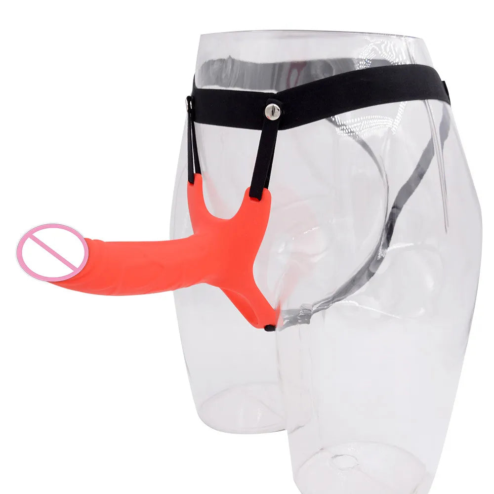 Strap-on Hollow Dildo Pants Penis Sleeve Enlarger Extender Strapon Har –  GXLOCK Store