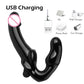 Strapless Strap-on Dildo Vibrator Strapon for Lesiban Remote Control 10 Speed Double-heads Vibrator for Women Sex Toys For Adult