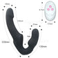 Strapless Strap-on Dildo Vibrator for Couples Strapon for Lesiban Wireless Remote Control Double-Heads Vibrator Adult Sex Toys
