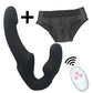 Strapless Strap-on Dildo Vibrator for Couples Strapon for Lesiban Wireless Remote Control Double-Heads Vibrator Adult Sex Toys