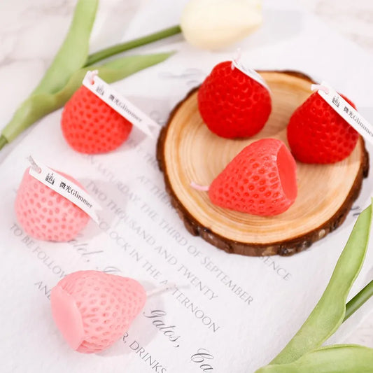 Strawberry Candle Cute Low Temperature Drops Wax Couples Flirtatious Sex Toys Adult Game Adult Game Cute Aromatherapy Candle