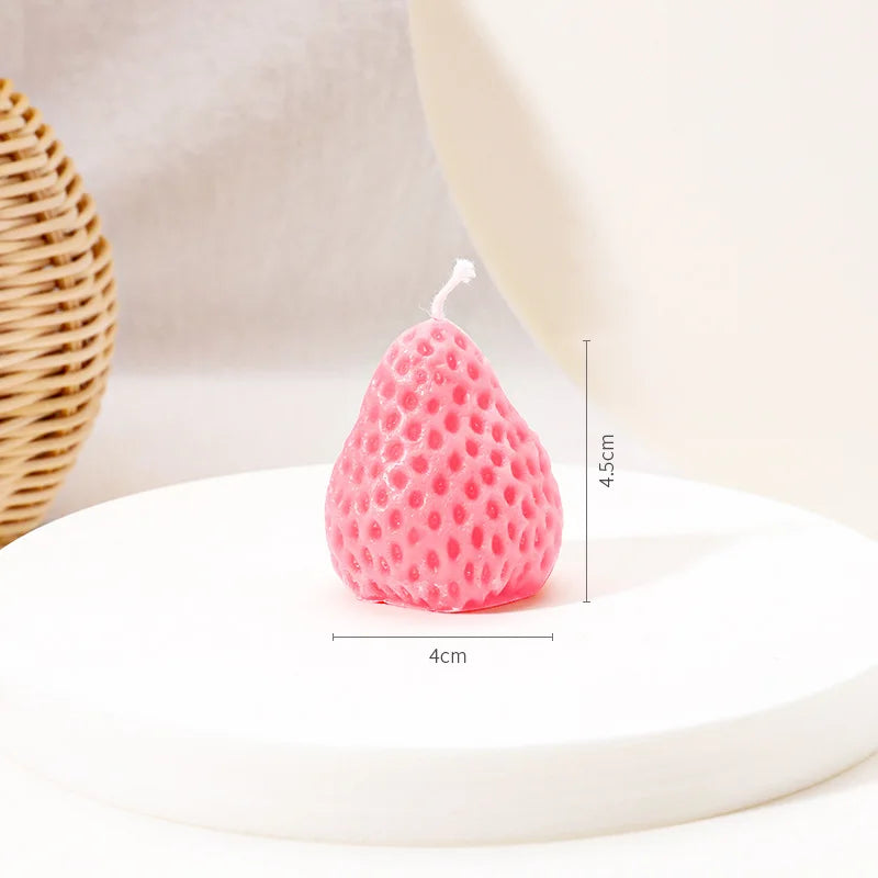 Strawberry Candle Cute Low Temperature Drops Wax Couples Flirtatious Sex Toys Adult Game Adult Game Cute Aromatherapy Candle