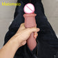 Strong Male Sliding Foreskin Big Dildo Skin Feel Suction Cup Thick Cock Anal Adult Toy for Men Women Gay Double Silicone Penis