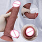 Strong Male Sliding Foreskin Big Dildo Skin Feel Suction Cup Thick Cock Anal Adult Toy for Men Women Gay Double Silicone Penis