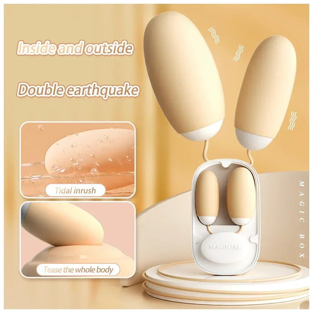 Sucking Vibrating Love Egg Massager For Women Clitoral Nipple Stimulation Quick Orgasm Sex Toys Portable Vagina Ball Adult Goods