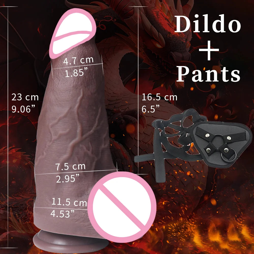 Super Huge Dildo Realistic Penis Soft Silicone Big Dick with Suction Cup Cock Anal Plug Sex Toy for Women Men Lesbian Aldult 18