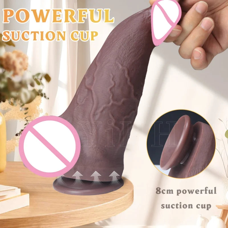 Super Huge Dildo Realistic Penis Soft Silicone Big Dick with Suction Cup Cock Anal Plug Sex Toy for Women Men Lesbian Aldult 18