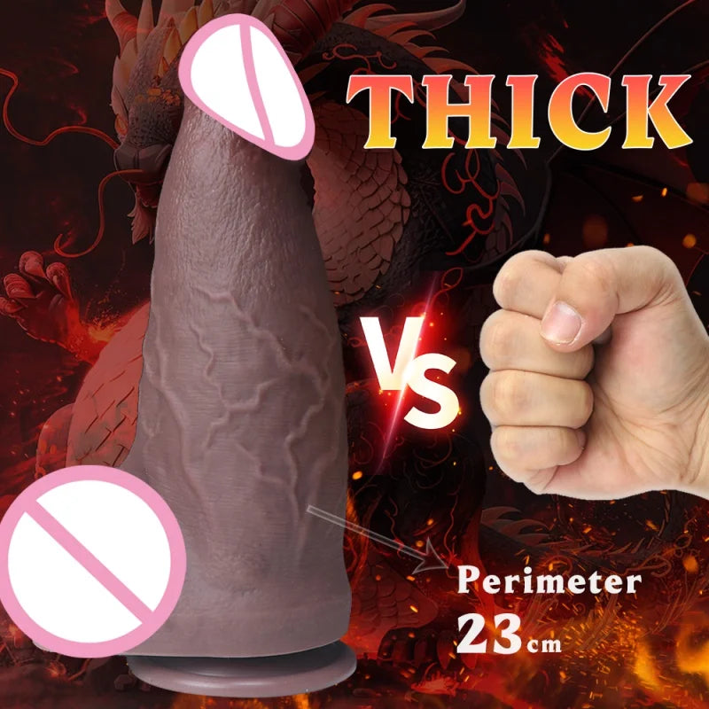 Super Huge Dildo Realistic Penis Soft Silicone Big Dick with Suction Cup Cock Anal Plug Sex Toy for Women Men Lesbian Aldult 18