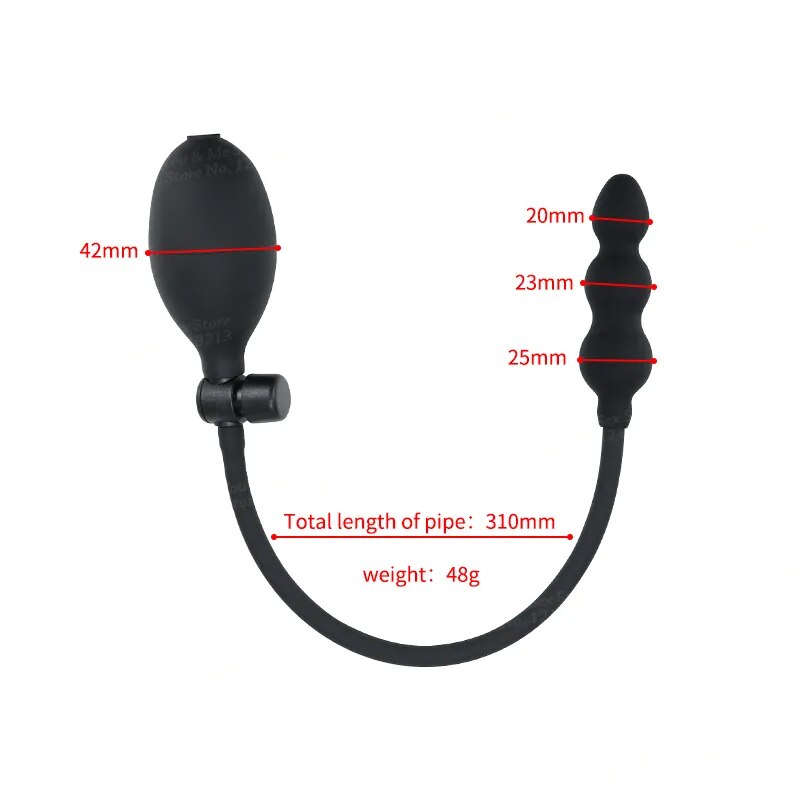 Huge Inflatable Double Pull Beads Anal Pump Plug GXLOCK Store Huge Inflatable Double Pull Beads Anal Pump Plug GXLOCK Store