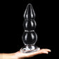 Transparent  Bead External Anal Plug Prostate Massager