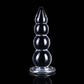 Transparent  Bead External Anal Plug Prostate Massager