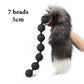 Super Long 7 Ball Anal Beads Plug Fox Tail Cosplay ButtPlug Separable Vaginal Expansion Anus Dilator Adult Sex Toy for Men Woman