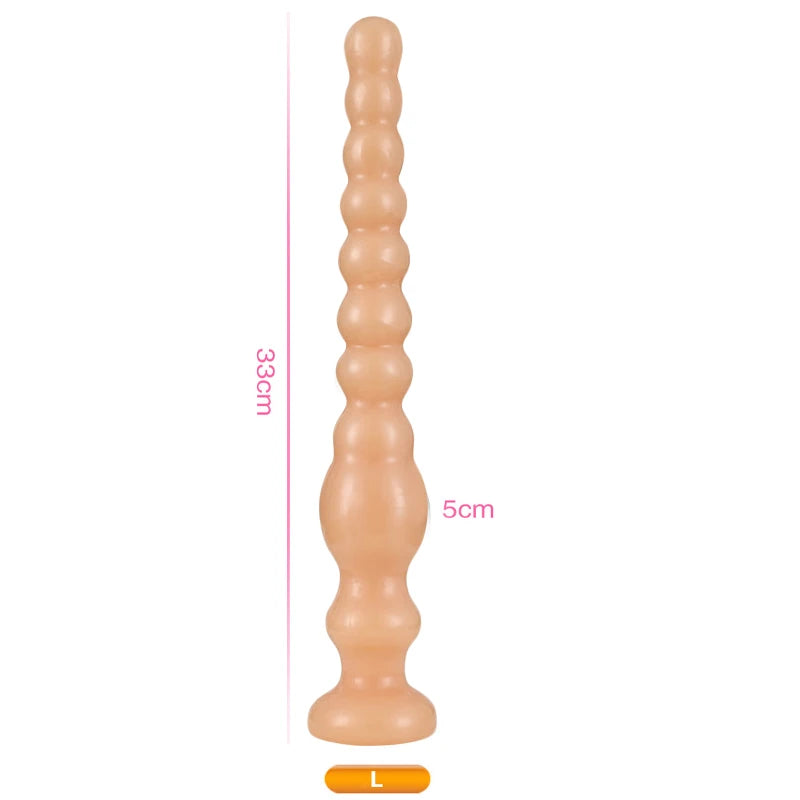 Super Long Anal Plug Anal Beads Big Dildo Prostate Massager Soft Silicone Butt Plugs Erotic Adult Sex Toys For Women Men Gay