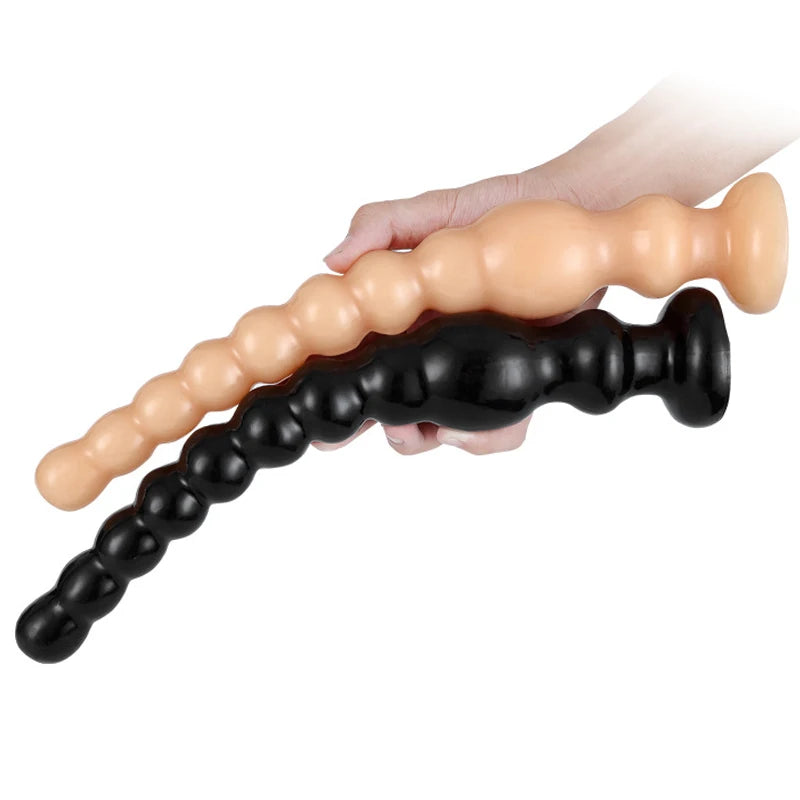 Super Long Anal Plug Anal Beads Big Dildo Prostate Massager Soft Silicone Butt Plugs Erotic Adult Sex Toys For Women Men Gay