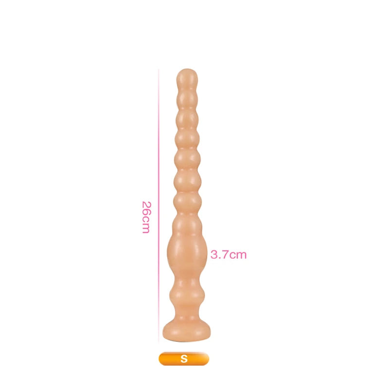 Super Long Anal Plug Anal Beads Big Dildo Prostate Massager Soft Silicone Butt Plugs Erotic Adult Sex Toys For Women Men Gay