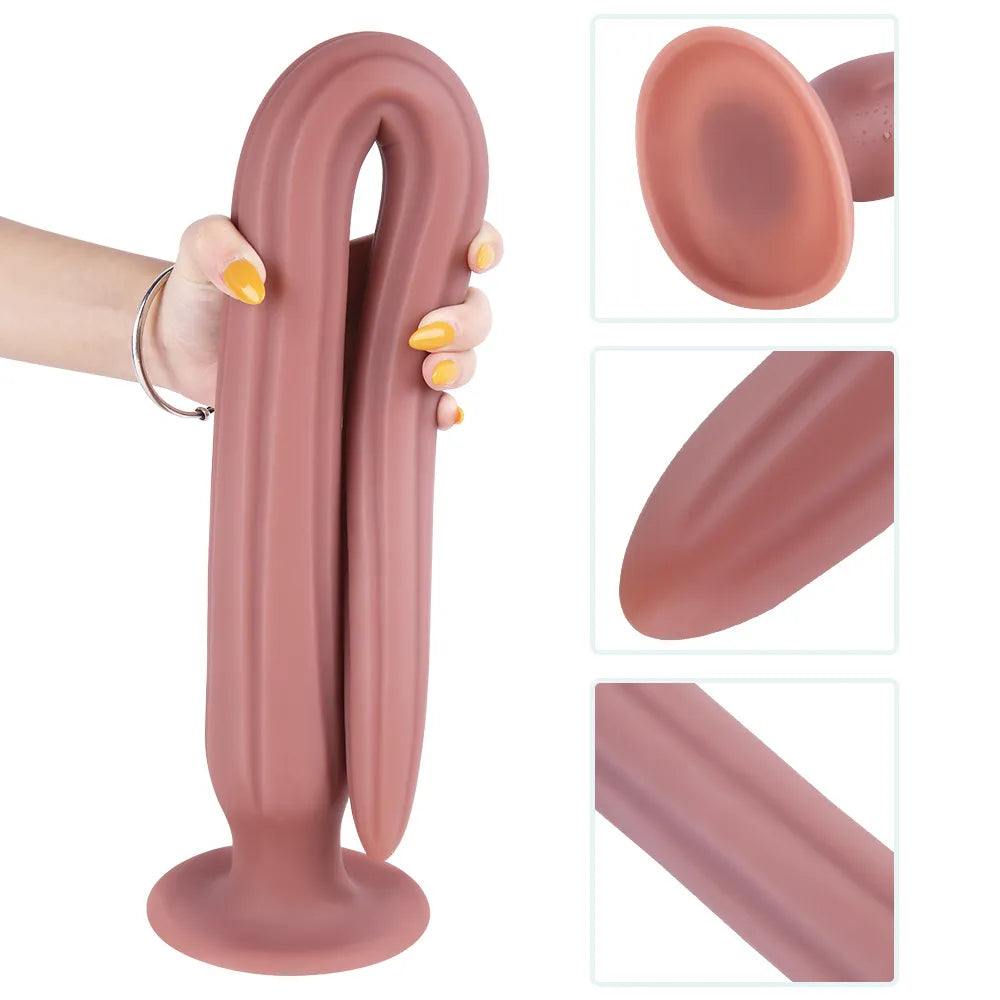 Super Long Anal Plug Liquid Silicone Anal Butt Plug Adult Sex Toy Pros –  GXLOCK Store