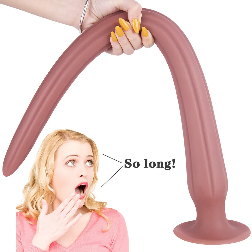 Super Long Anal Plug Liquid Silicone Anal Butt Plug Adult Sex Toy Pros –  GXLOCK Store