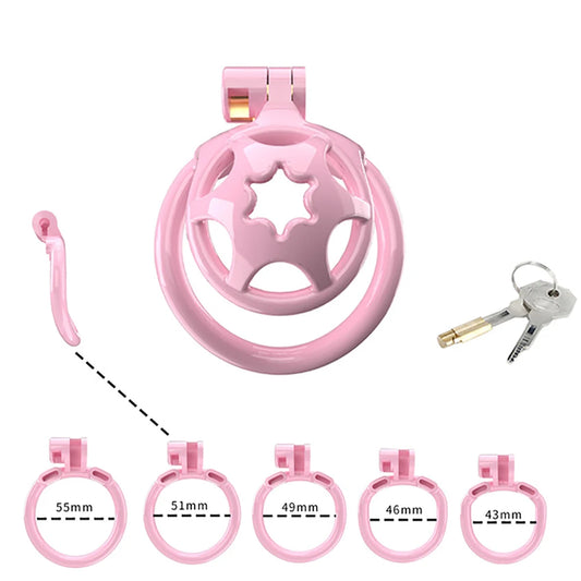 Super Micro Penis Lock Cock Cage Sissy Male Chastity Device with 5 Size Rings Sex Pancake 정조대 Sexy Toys for Men Castidade Sissy