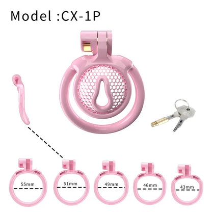 Super Micro Penis Lock Cock Cage Sissy Male Chastity Device with 5 Size Rings Sex Pancake 정조대 Sexy Toys for Men Castidade Sissy