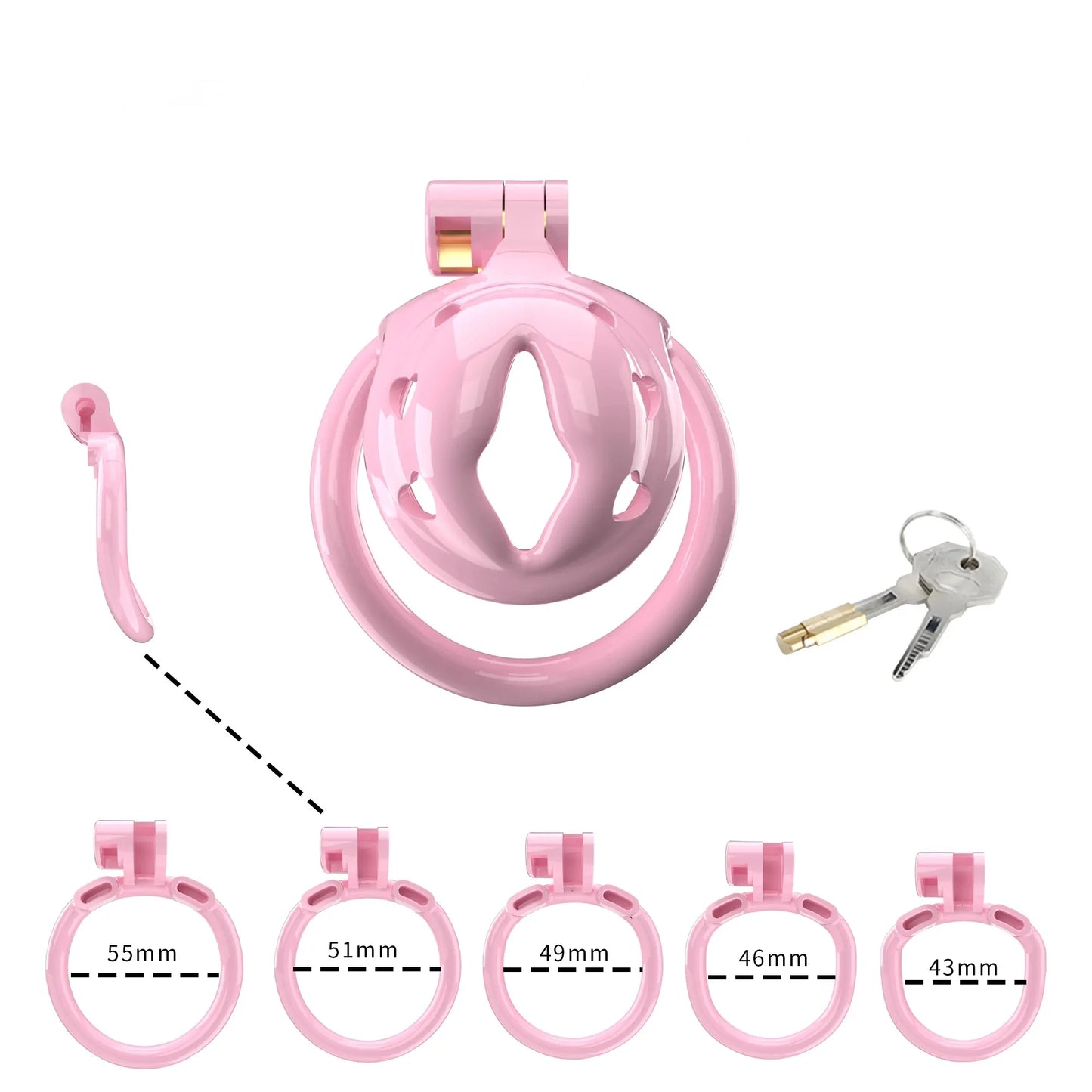 Super Micro Penis Lock Cock Cage Sissy Male Chastity Device with 5 Size Rings Sex Pancake 정조대 Sexy Toys for Men Castidade Sissy