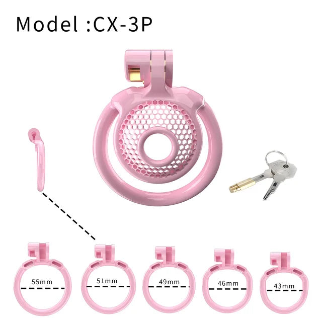 Super Micro Penis Lock Cock Cage Sissy Male Chastity Device with 5 Size Rings Sex Pancake 정조대 Sexy Toys for Men Castidade Sissy