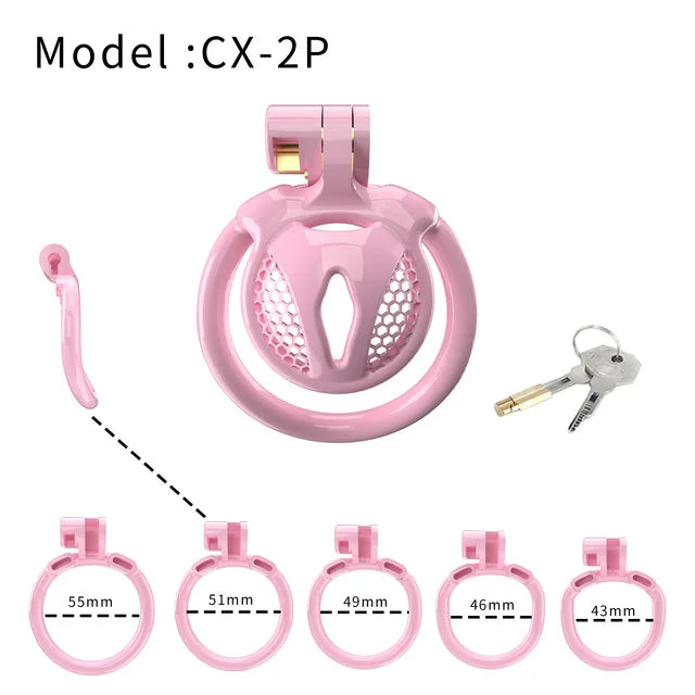 Super Micro Penis Lock Cock Cage Sissy Male Chastity Device with 5 Size Rings Sex Pancake 정조대 Sexy Toys for Men Castidade Sissy