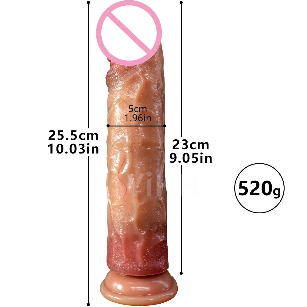 Super Real Skin Big Dildo Realistic Suction Cup Cock Male Artificial Rubber Penis Soft Silicone Dick Sex Toys for Women Vaginal