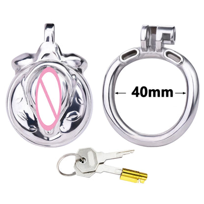 Super Small Chastity Cage for Sissy Toys정조대CB Lock With Wearable Penis Rings Erotic Bondage Cock Cage Sex Toys for Man Chastity‬