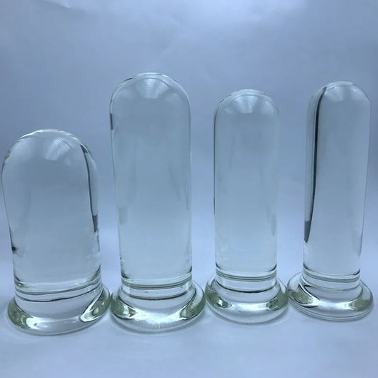 Super Thick Glass Butt Plug Big Anal Expander Vagina Dilatador Anal Plug Set Anal Stimulator Prostate Massage Sex Toy For Couple