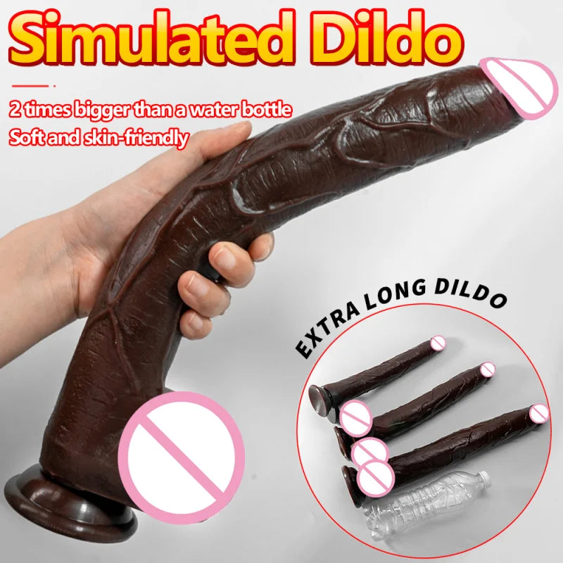 Super huge Dick dildo realistic long dildos penis anal plug soft penis strong suction cup dildo long anal sex toys for woman