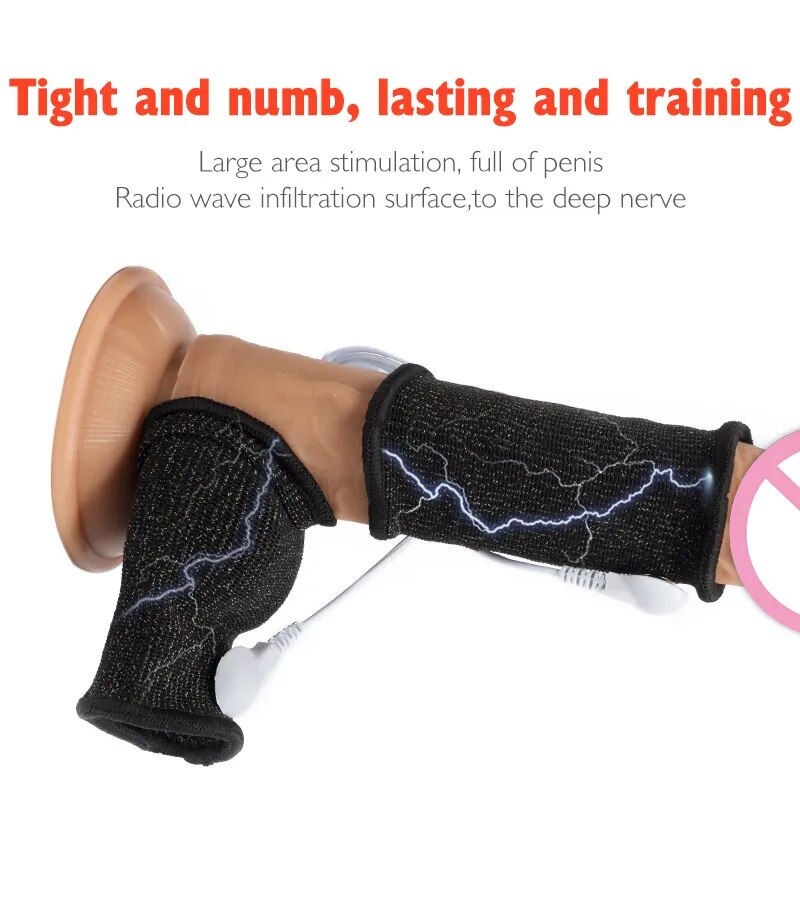 Teaser Electric Shock Penis Sleeve For Male Cock Ring Electro Massager GXLOCK Store Teaser Electric Shock Penis Sleeve For Male Cock Ring Electro Massager GXLOCK Store