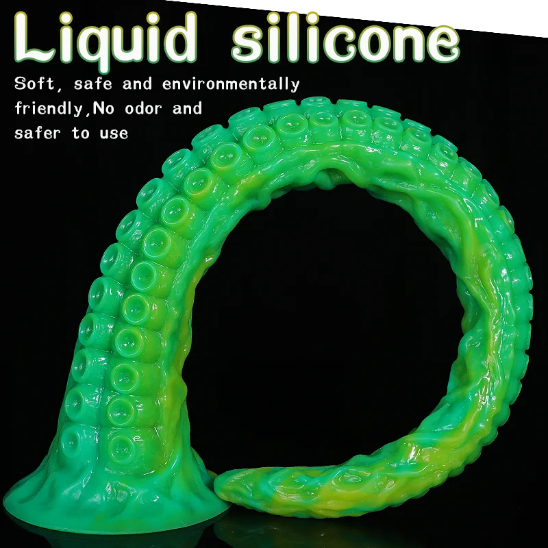 Tentacle Dildo Monster Penis Big Buttplug Soft Silicone Anal Sex Toy Progressive Vaginal Massage With Suction Cup Bdsm Long Whip