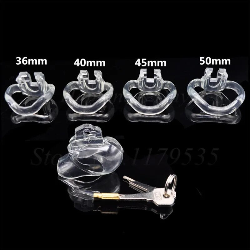 HT V3 Male Resin Chastity Device 4 Size Penis Ring