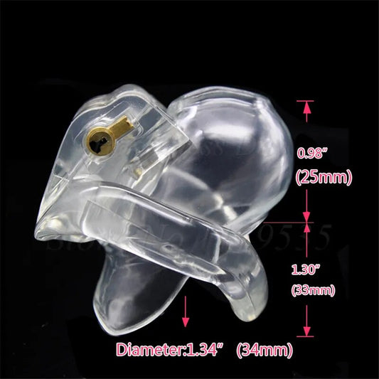 HT V3 Male Resin Chastity Device 4 Size Penis Ring