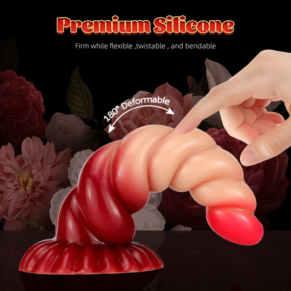 Thick Realistic Dildo Strong Suction Cup Dildo Prostate Massager Large Butt Plug Dragon Dildo Anal Strap on Sex Toys for Women