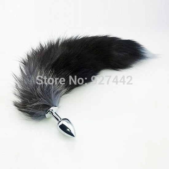 Three in set Fox Tail Anal Plug Metal butt plug Sex Toys For Men and Women Adult product