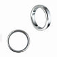 Top quality large size male stainless steel heavy metal penis lock cock ring ball stretcher BDSM erection sex toy for man