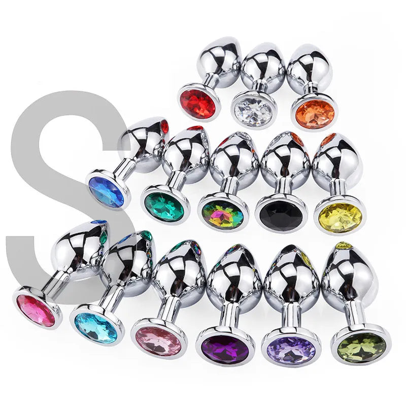 Toys for Adults Anal Plug Sex Toys Mini Round Metal Crystal Jewelry Women Men for Butt Plug Small Unisex Adult Sex Store