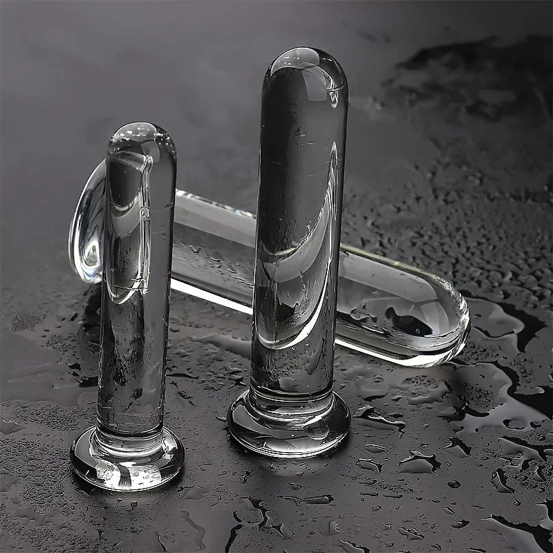 Transparent  Anal Plug Dildo Adult Sex Toys Shape Butt Plug Dildos BDSM Anal Pleasure Sex Toys Anal Trainer For Women&Men Couple