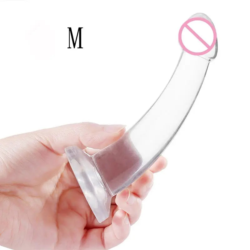 Transparent Anal Plugs Smooth Dildo Prostate Butt Plug Vagina Masturbation Anus Dilator Anal Sex Toys for Woman Man Sex Products