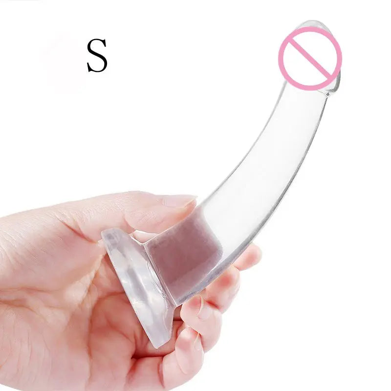 Transparent Anal Plugs Smooth Dildo Prostate Butt Plug Vagina Masturbation Anus Dilator Anal Sex Toys for Woman Man Sex Products