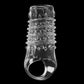 Transparent/Black Penis Extender Sleeve Reusable Condoms Penis Rings Enlargement Enhancer Delay Ejaculation Sex Toys for Men