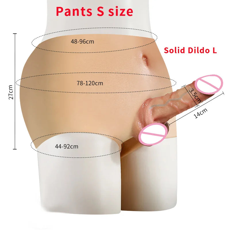 Ultra Realistic Dildos for Women Men Liquid Silicone Pants With Dildo Solid and Hollow Cock Lesbian Strapon Sex Toys For Couples